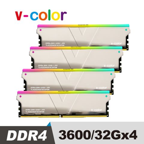 Skywalker Plus系列 DDR4 3600 128GB(32GBx4) RGB 桌上型記憶體