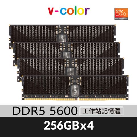 v-color 全何 DDR5 OC R-DIMM 5600 1024GB (256GBx4) AMD TRX50專用 工作站記憶體