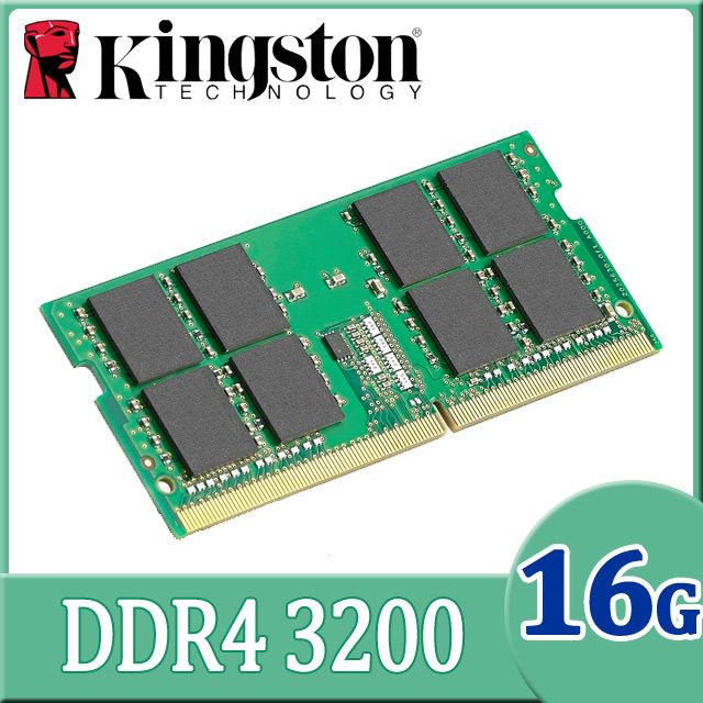 金士頓Kingston 16GB DDR4-3200 品牌專用筆記型記憶體- PChome 24h購物