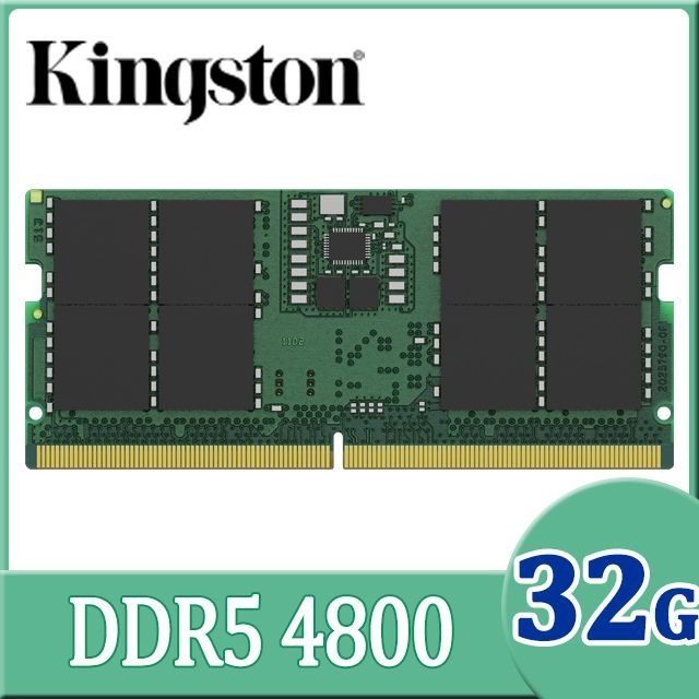 Kingston 金士頓   DDR5 4800 32GB 筆記型記憶體 (KVR48S40BD8-32)