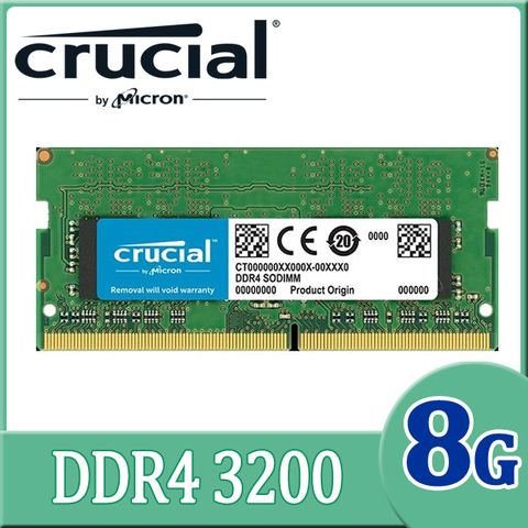Micron Crucial 美光 DDR4 3200 8GB SODIMM筆記型電腦記憶體