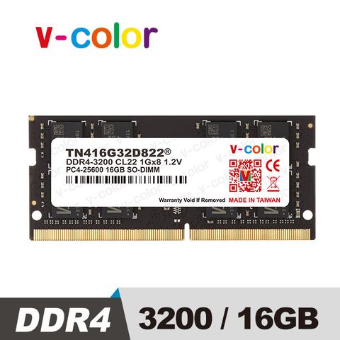v-color 全何 DDR4 3200 16GB 筆記型記憶體