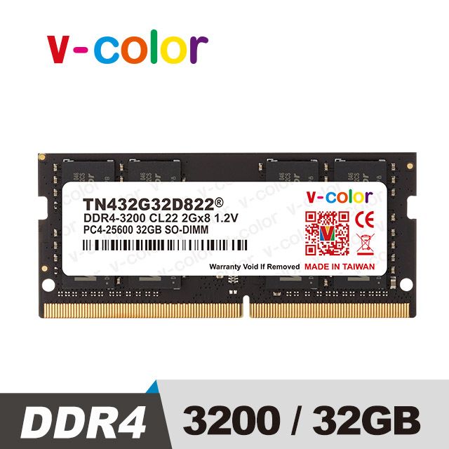 V-Color DDR4 3200 32GB 筆記型記憶體