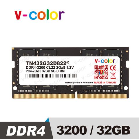 v-color 全何 DDR4 3200 32GB 筆記型記憶體