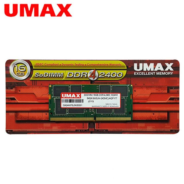 UMAX DDR4-2400 16GB 筆記型記憶體- PChome 24h購物