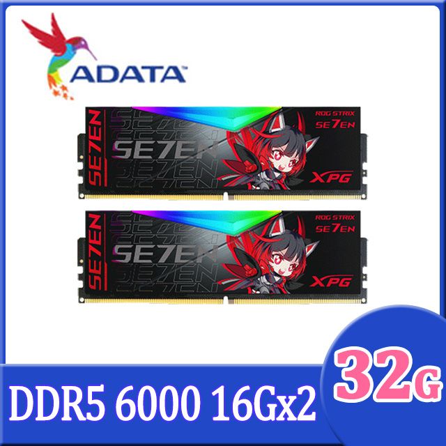 ADATA 威剛XPG Lancer DDR5 6000 32GB(16Gx2) RO姬聯名款RGB 桌上型超頻記憶體(黑色) - PChome  24h購物