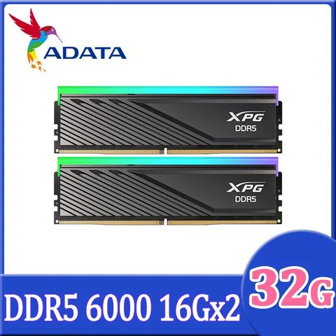 ADATA 威剛 XPG Lancer Blade RGB DDR5 6000 32GB(16Gx2) 桌上型超頻記憶體(黑色)(AX5U6000C3016G-DTLABRBK)