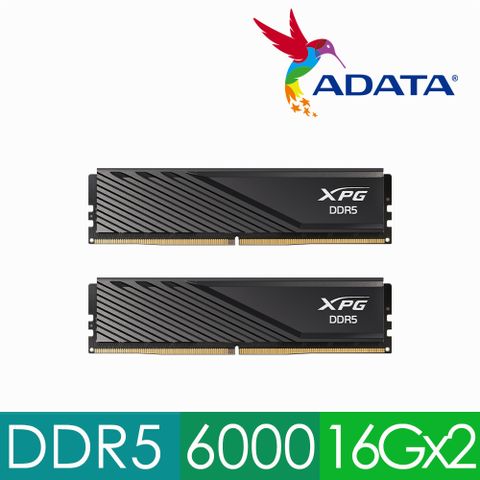 ADATA 威剛  Lancer Blade DDR5 6000 32G (16Gx2) 電競桌上型記憶體 (黑色) (AX5U6000C2816G-DTLABBK)