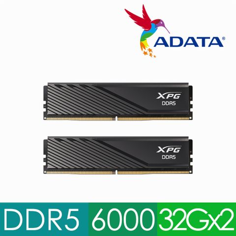 ADATA 威剛 XPG Lancer Blade DDR5 6000 64GB(32Gx2) 桌上型超頻記憶體(黑色)(AX5U6000C3032G-DTLABBK)