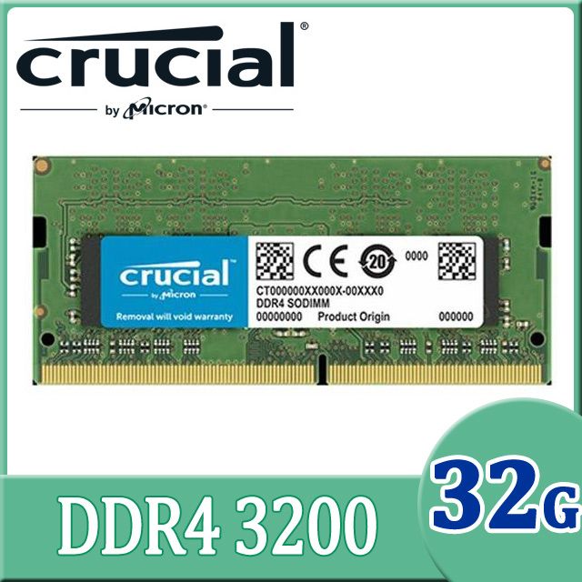 Micron Crucial 美光DDR4 3200/8G 筆記型記憶體(原生3200