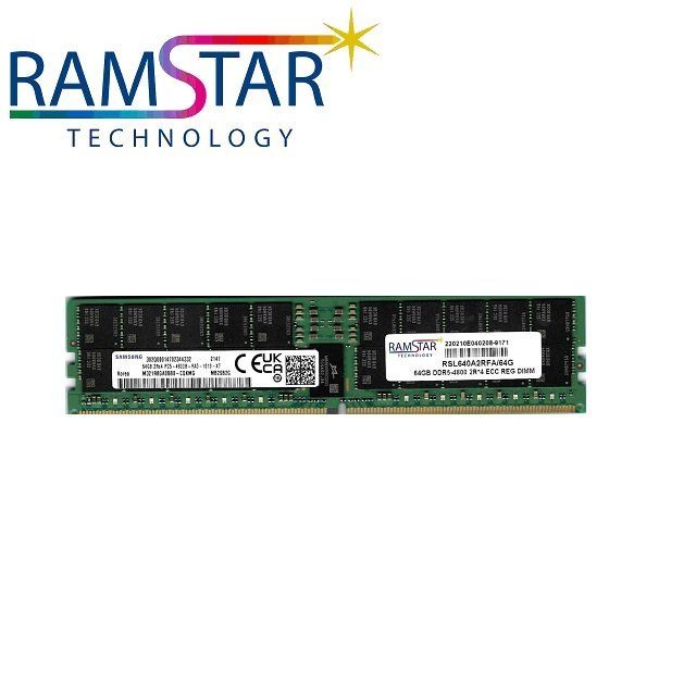 RAMSTAR 鈤星  科技 64G DDR5-5600 ECC RDIMM 伺服器專用記憶體