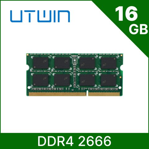 【Utwin優科技】DDR4 2666 16GB ECC SODIMM 記憶體