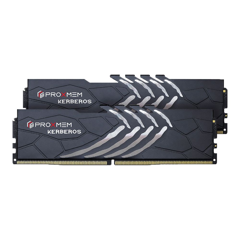 PROXMEM 博德斯曼   KERBEROS地獄犬散熱片系列 DDR4 3600/CL14 16GB(雙通8GBx2)桌上型超頻記憶體 (Samsung B Die)(PGD4U36814XX6-K0WC)