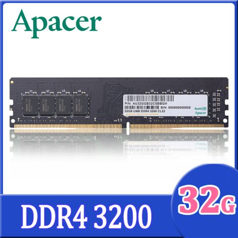 Apacer DDR4 3200 32GB 桌上型記憶體(EL.32G21.PSH)