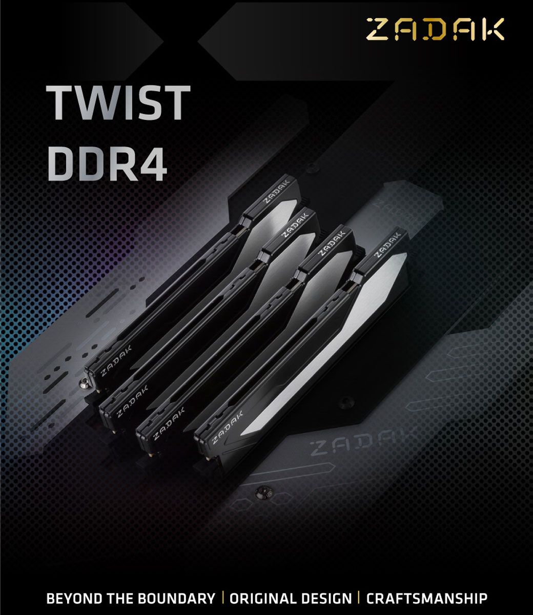 Apacer宇瞻ZADAK TWIST DDR4 3200 32GB(16Gx2)桌上型電競記憶體