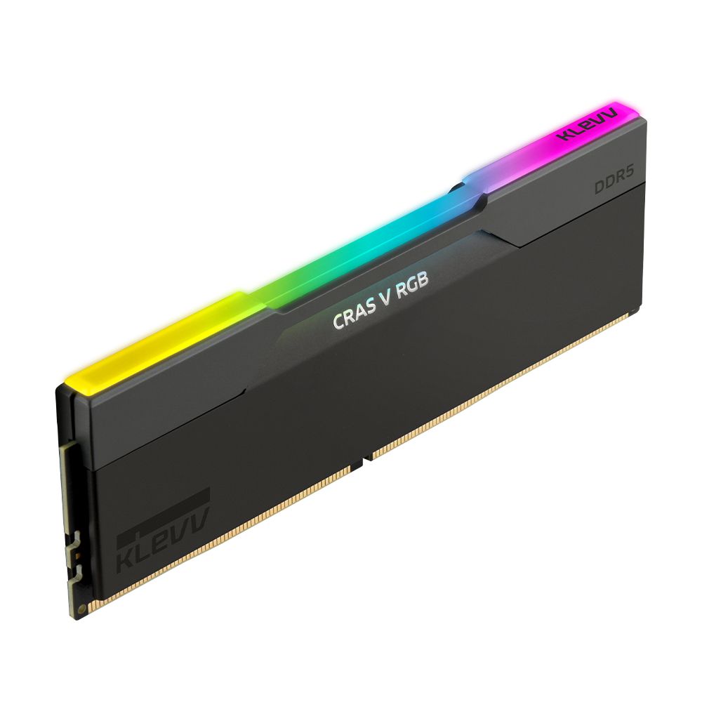 KLEVV 科賦   CRAS V RGB DDR5 6000 32GB(16Gx2) 桌上型超頻電競記憶體(黑色)