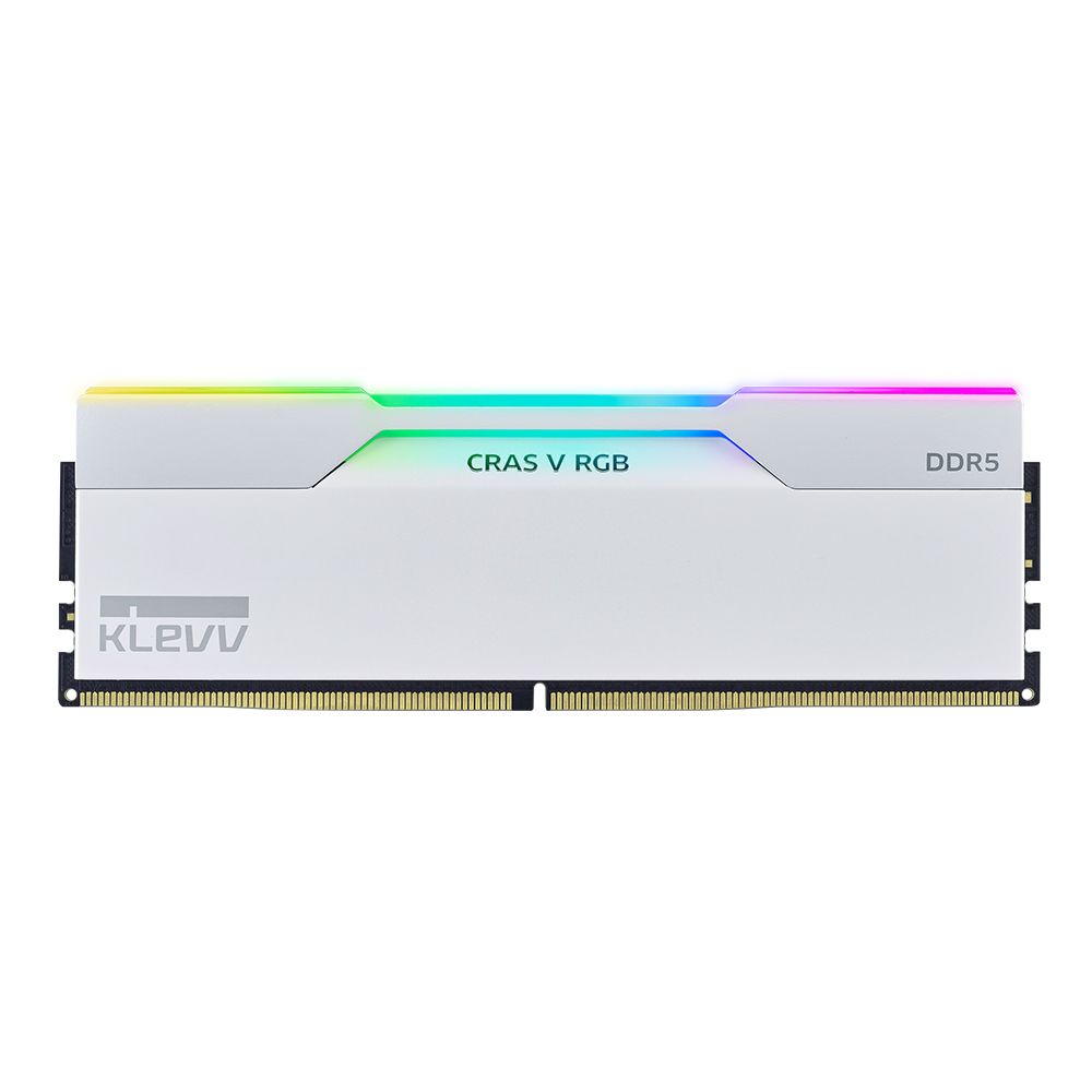 KLEVV 科賦   CRAS V RGB DDR5 6400 32GB(16Gx2) 桌上型超頻電競記憶體(白色)