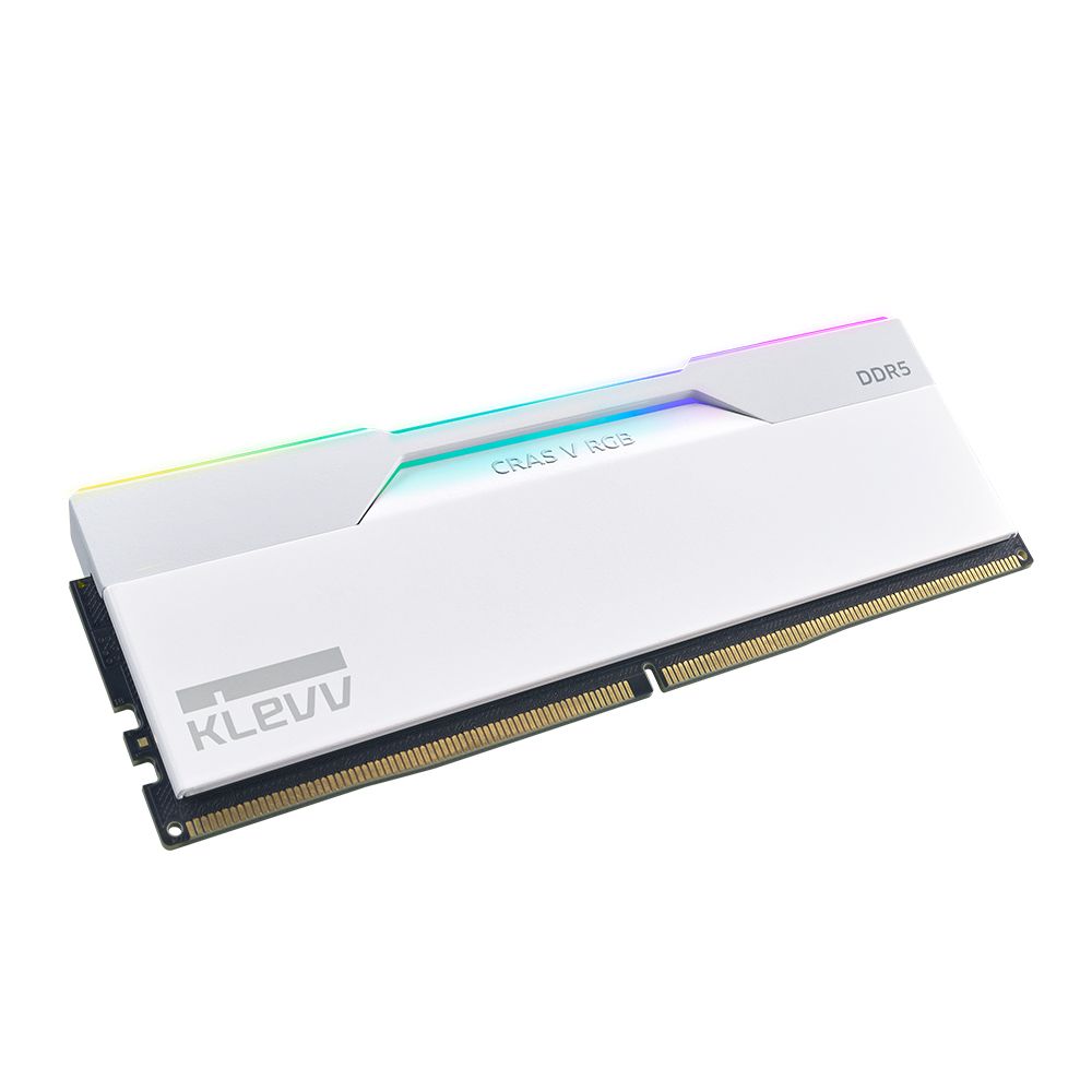 KLEVV 科賦   CRAS V RGB DDR5 6400 32GB(16Gx2) 桌上型超頻電競記憶體(白色)