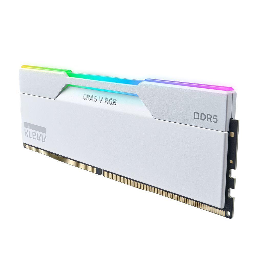 KLEVV 科賦   CRAS V RGB DDR5 6400 32GB(16Gx2) 桌上型超頻電競記憶體(白色)