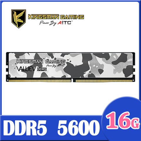 AITC 艾格 KINGSMAN ValueV DDR5 16GB 5600 UDIMM 桌上型記憶體 XMP