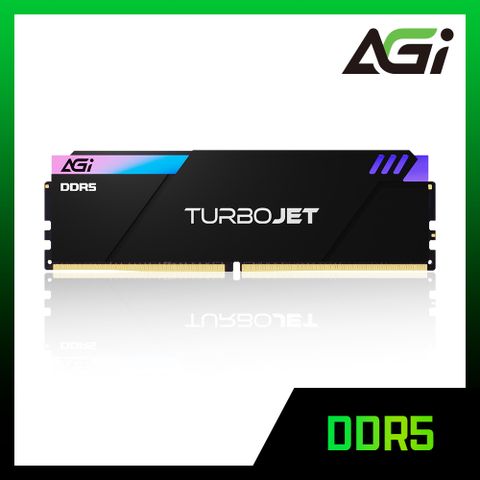 AGI 亞奇雷 UD858 DDR5 6400 32GB(16GBx2) TURBOJET RGB系列 桌上型超頻記憶體