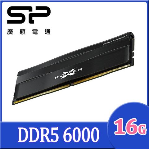SP DDR5 超頻 6000 16GB XPOWER  XMP 電競記憶體/黑