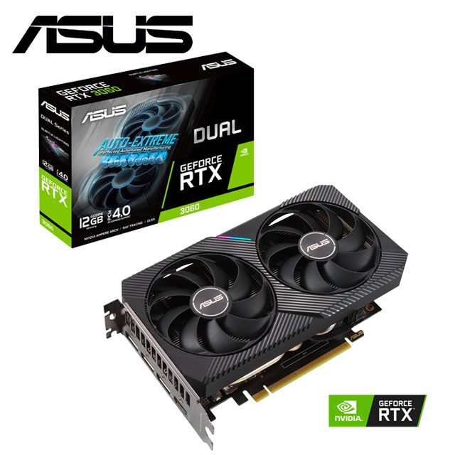 ASUS 華碩DUAL-RTX3060-12G-V2 顯示卡- PChome 24h購物