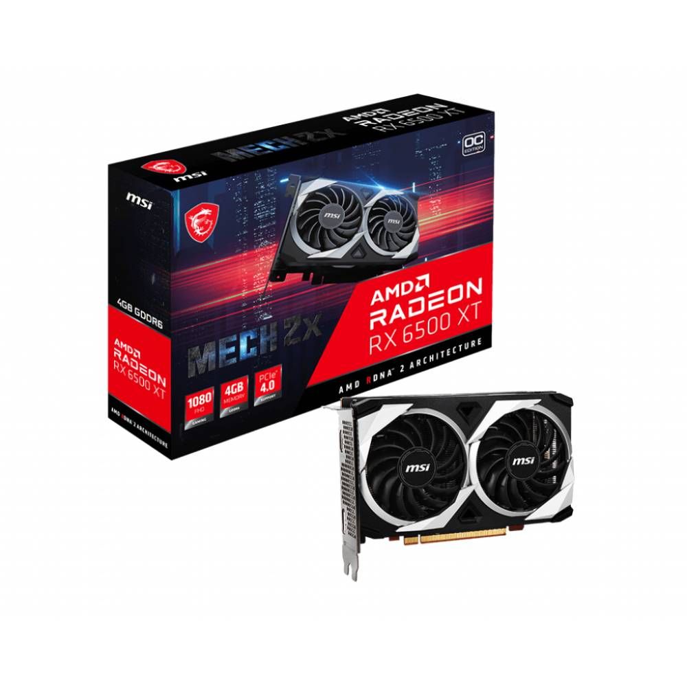 微星MSI Radeon RX 6500 XT 4G MECH 2X OC AMD 顯示卡- PChome 24h購物