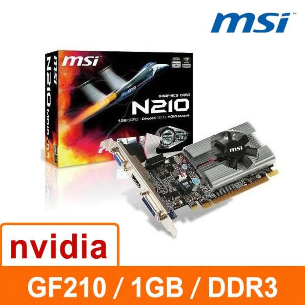 MSI 微星  N210-MD1G/D3 顯示卡