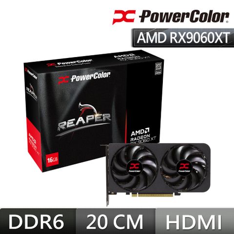 撼訊 Reaper RX9060XT 16G-A 16G GDDR6 顯示卡
