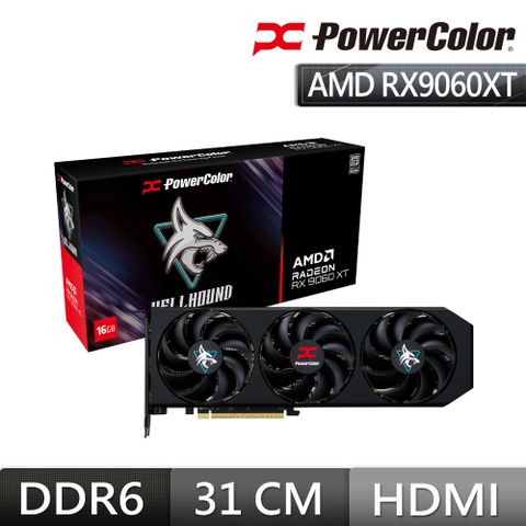 撼訊 Hellhound RX9060XT 16G-L/OC 16GB GDDR6 顯示卡