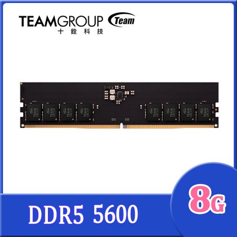 TEAM 十銓 ELITE DDR5 5600 8GB CL46 桌上型記憶體