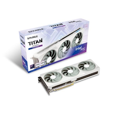 撼與SPARKLE Intel Arc B580 TITAN LUNA 12GB OC 顯示卡