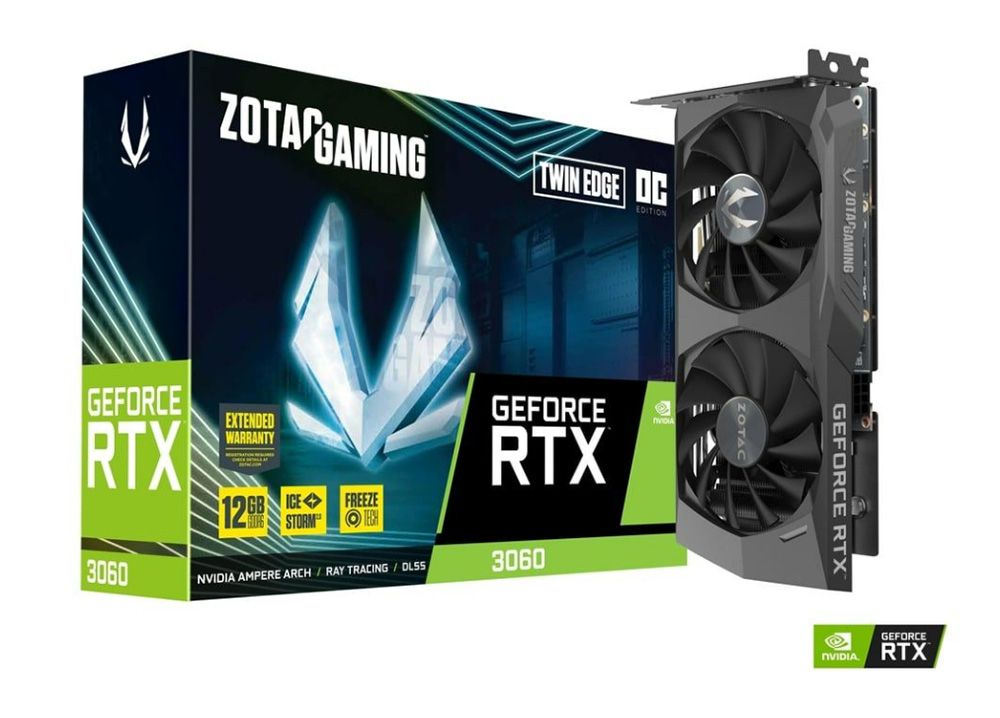 ZOTAC GAMING GeForce RTX™ 3060 Twin Edge OC 12G 顯示卡- PChome 24h購物