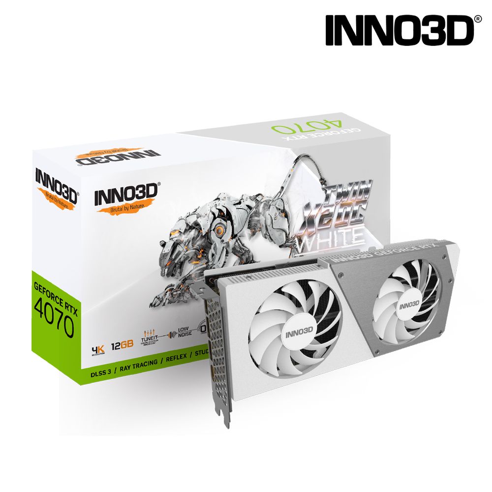 INNO3D 映眾 GEFORCE RTX 4070 TWIN X2 OC WHITE STEALTH