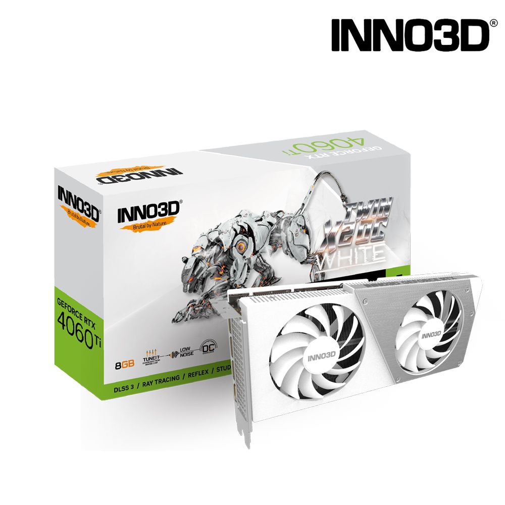 INNO3D GeForce RTX 4060TI 8GB GDDR6 TWIN X2 OC WHITE - PChome 24h購物