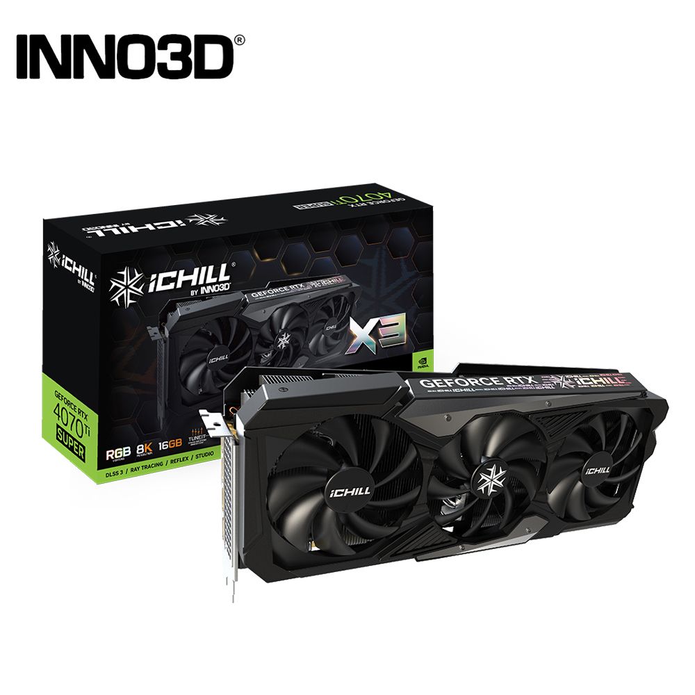 INNO3D 映眾  GeForce RTX 4070 TI SUPER 12GB ICHILL X3