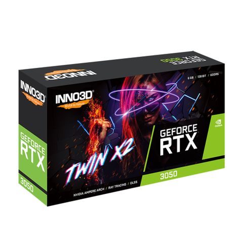 INNO3D 映眾 GeForce RTX 3050 6GB GDDR6 TWIN X2 顯示卡