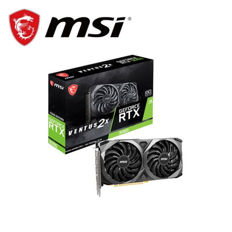 微星 RTX 3060 VENTUS 2X 12G OC 顯示卡+曜越 Smart BX1 550W 銅牌 電源供應器