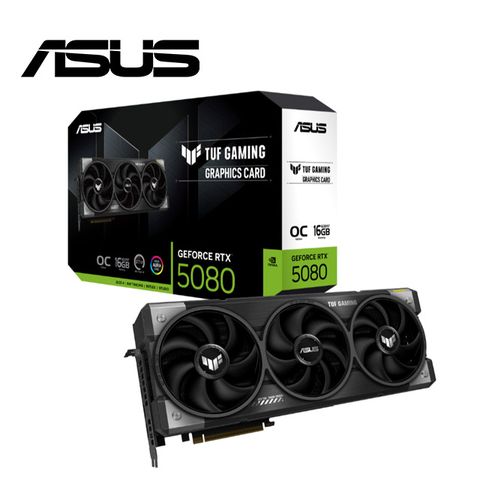 ASUS 華碩 TUF Gaming GeForce RTX 5080 16GB GDDR7 OC 超頻版 顯示卡 大組包