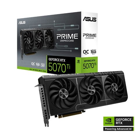 ASUS 華碩 PRIME GeForce RTX 5070 Ti 16GB GDDR7 OC 超頻版 顯示卡 大組包