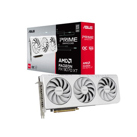 ASUS 華碩 Prime Radeon RX 9070 XT White OC Edition 16GB GDDR6 顯示卡
