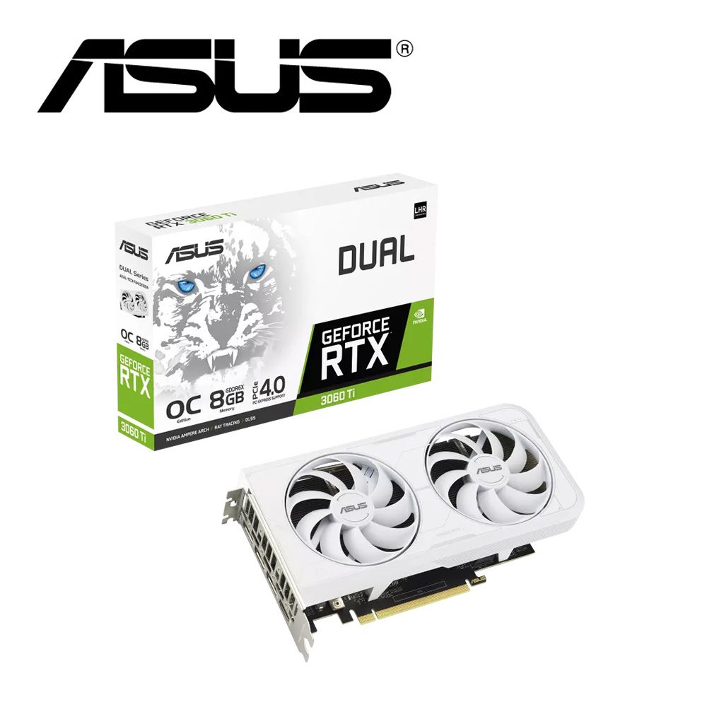 ASUS DUAL-RTX3060TI-O8GD6X-WHITE 顯示卡- PChome 24h購物