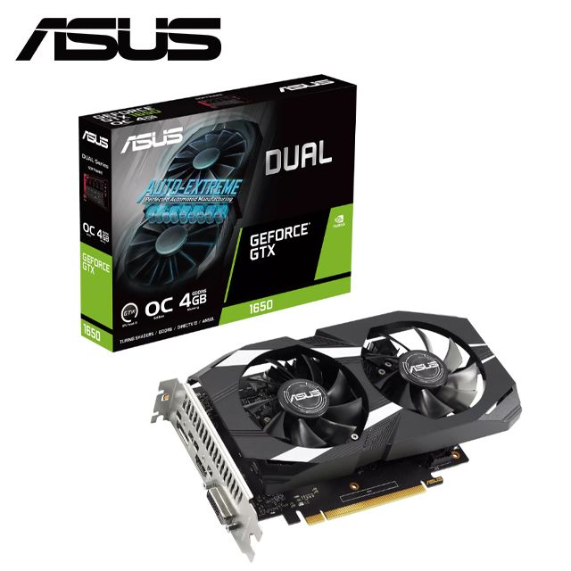 ASUS Dual GeForce GTX 1650 V2 OC Edition 4GB GDDR6 顯示卡- PChome