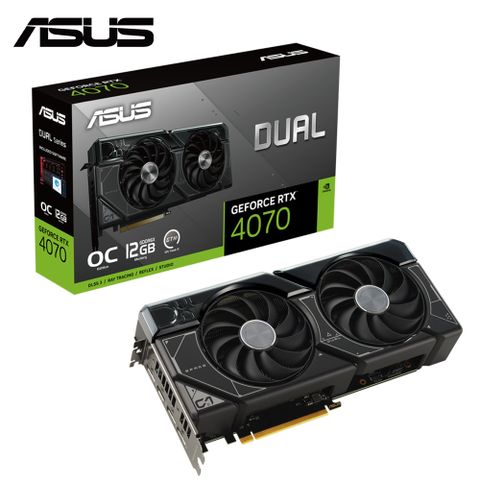 ASUS Dual GeForce RTX 4070 OC 12GB 顯示卡