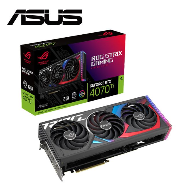 ASUS ROG Strix GeForce RTX 4070 Ti 12GB GDDR6X 顯示卡- PChome 24h購物