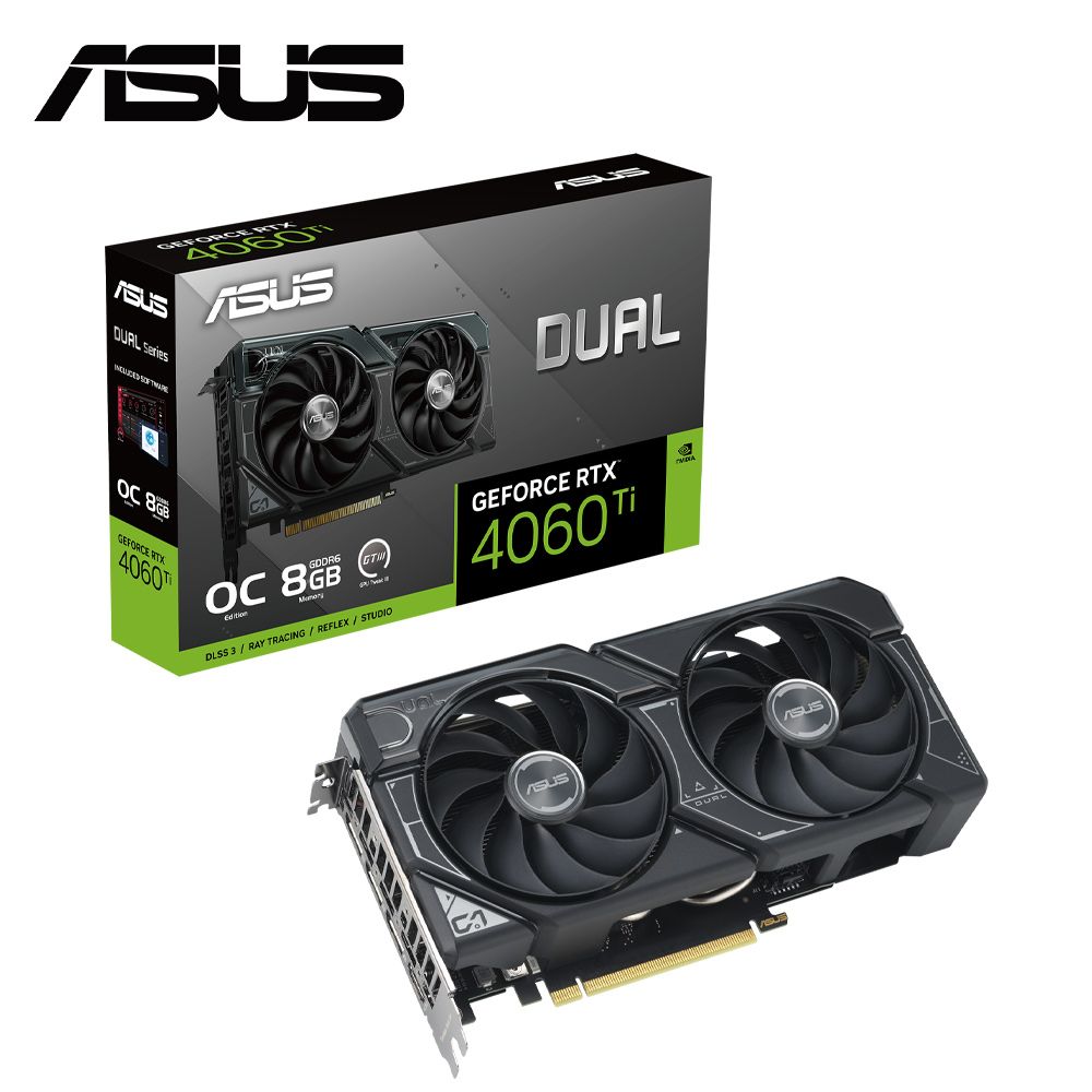 ASUS Dual GeForce RTX 4060 Ti OC Edition 8GB GDDR6 顯示卡- PChome