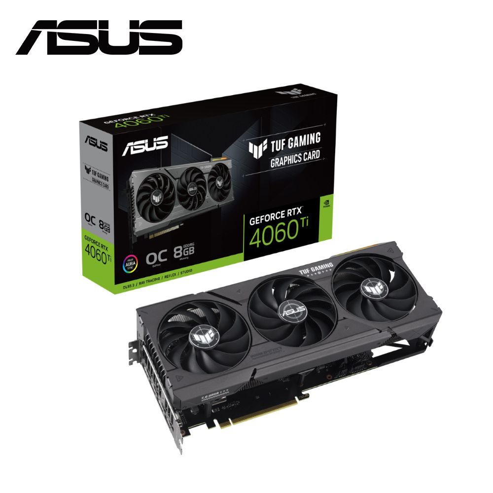 ASUS 華碩  TUF Gaming GeForce RTX 4060 Ti 8GB GDDR6 OC Edition 顯示卡