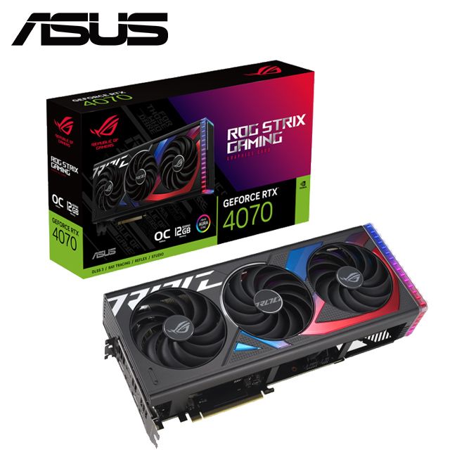 ASUS ROG Strix GeForce RTX 4070 12GB GDDR6X OC Edition 顯示卡