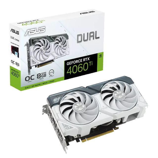 ASUS Dual GeForce RTX 4060 Ti White OC 8GB GDDR6 顯示卡- PChome